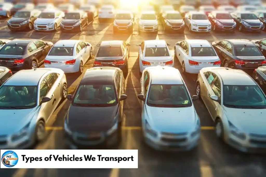 Types of Vehicles We Transport
